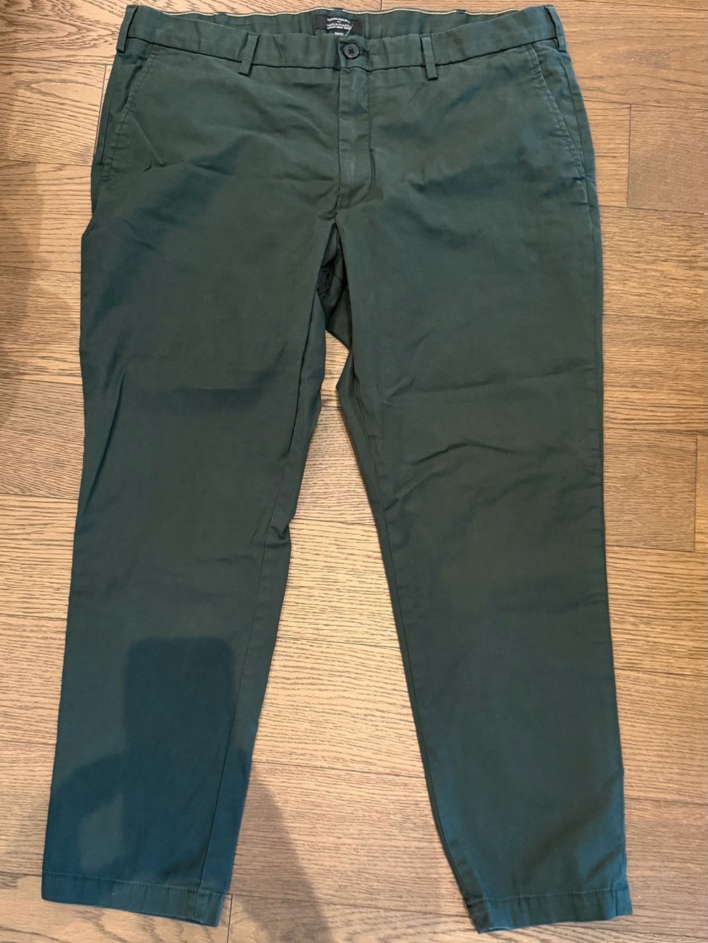 Banana Republic Men's Rapid Movement Forest Green Chino Pants Size 38x30